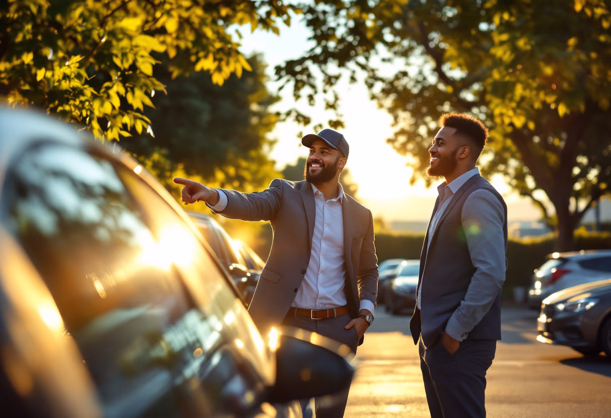 image of staff consulting a customer at an automotive service