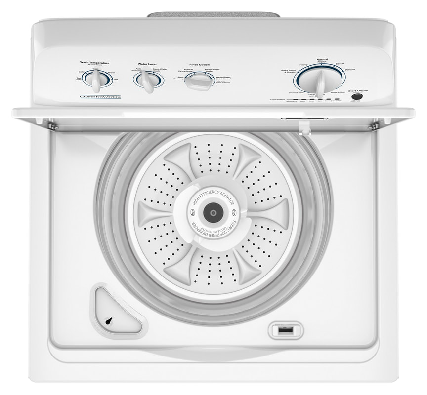 Conservator VWW3809RW 27.5" Top Load Washer 3.8 Cu. Ft. White - door open