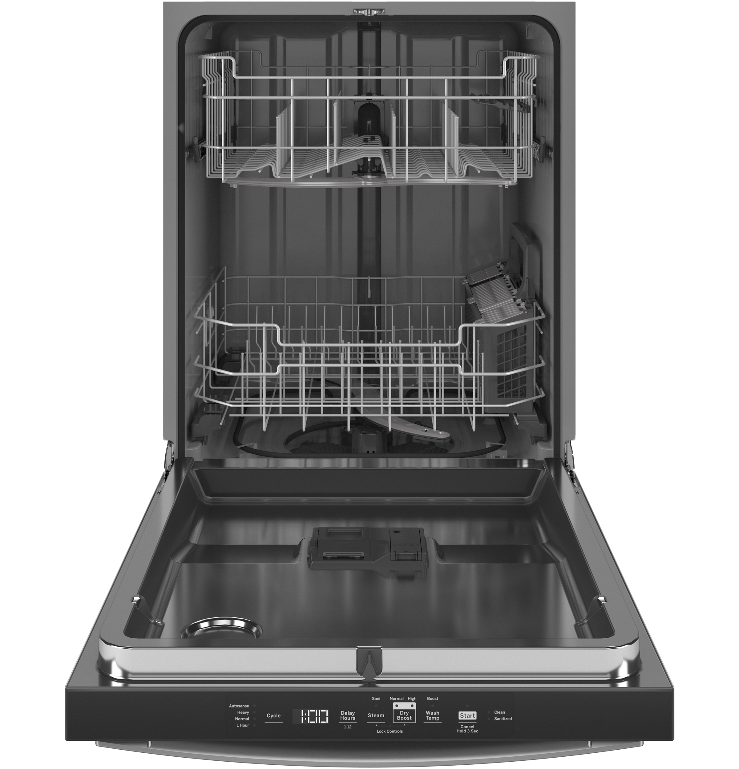 GE GDT565HSYSS 23.75" Top Control Dishwasher Stainless Steel - door open