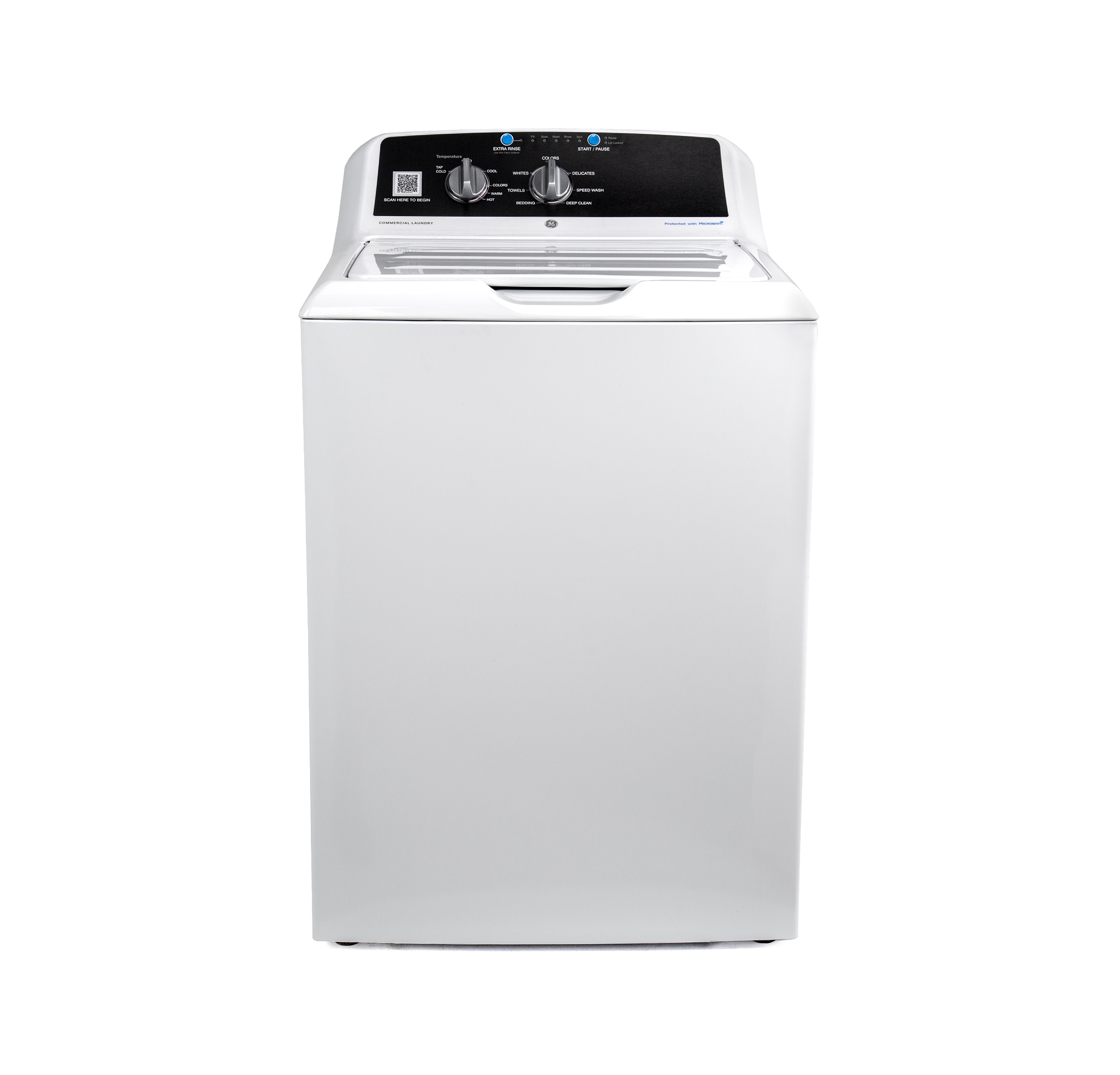 GE VTW525ASRWB 27" Commercial Top Load Washer 4.2 Cu. Ft. White