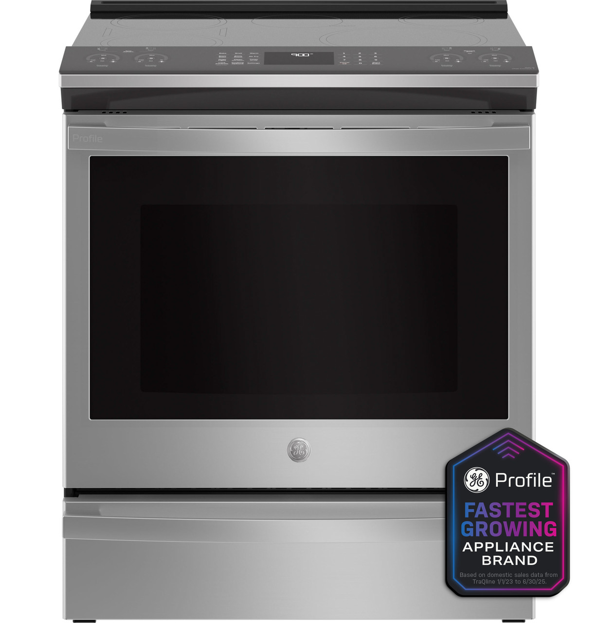 GE Profile 30" Smart Slide-In Front-Control Induction and Convection Range with No Preheat Air Fry