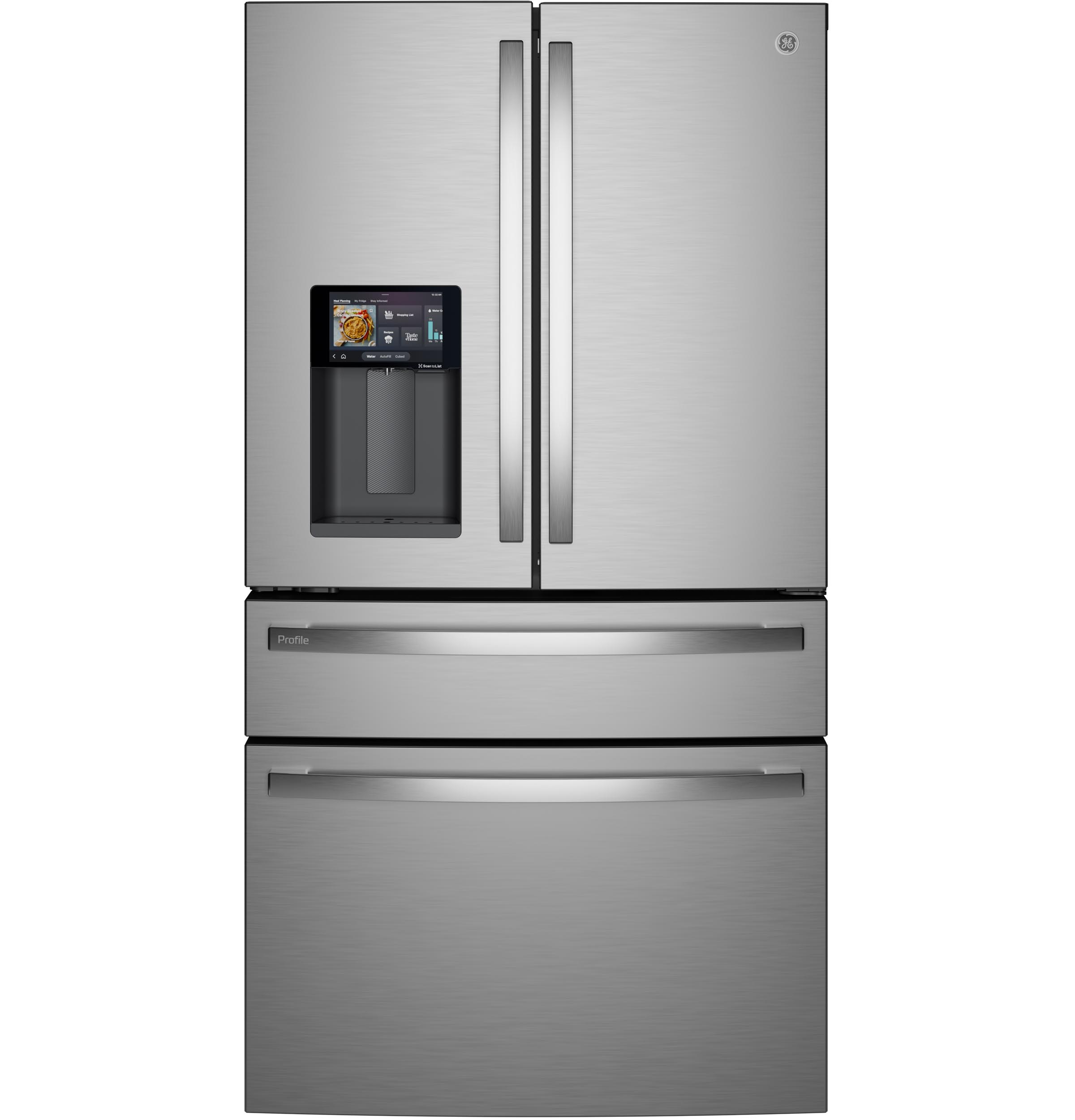 GE PVD28HYYFS 35.625" 4-Door French Door Refrigerator 27.9 Cu. Ft. Fingerprint Resistant Stainless Steel