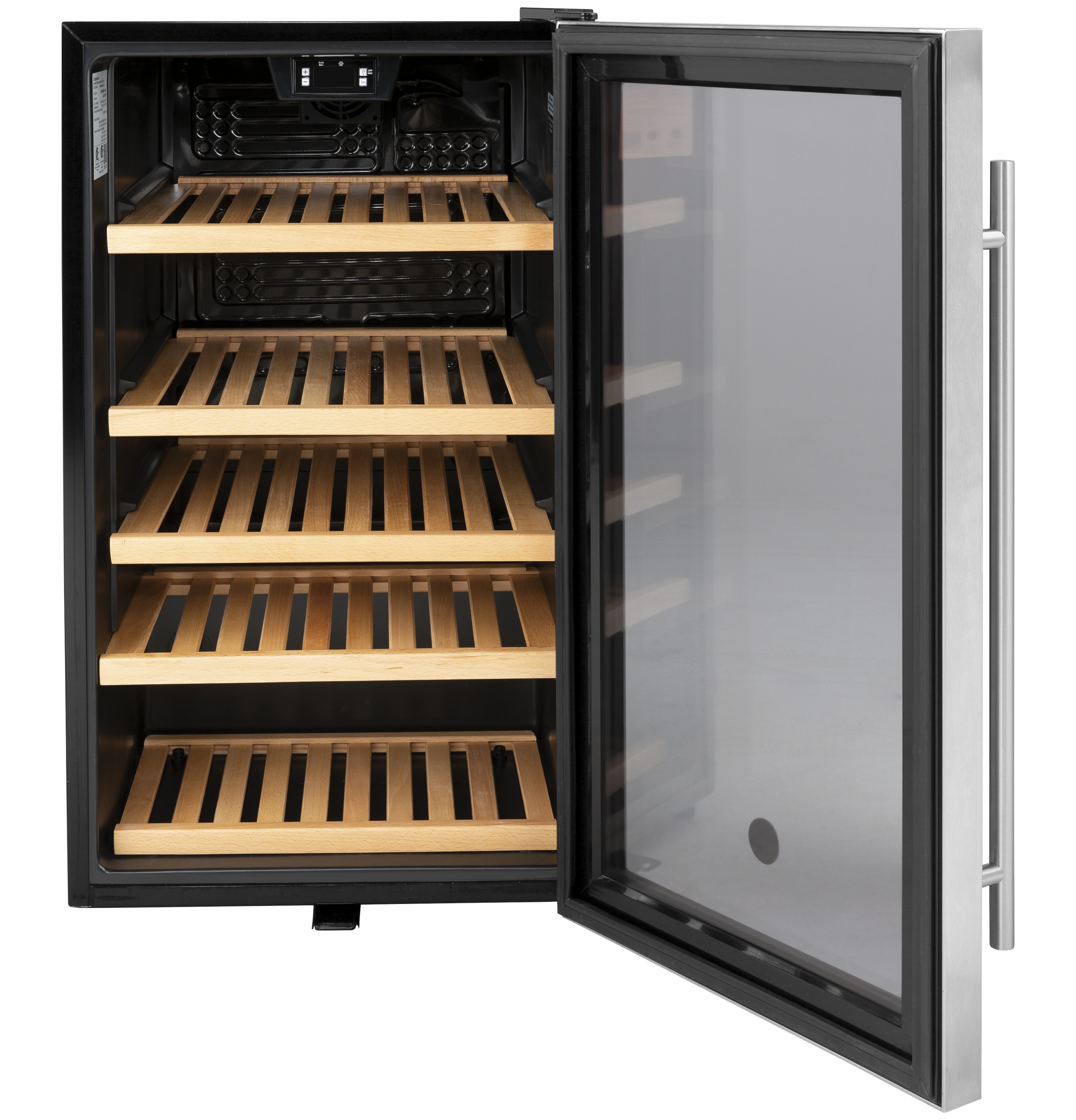 GE GVS04BQNSS 19" Beverage Center Stainless Steel - door open