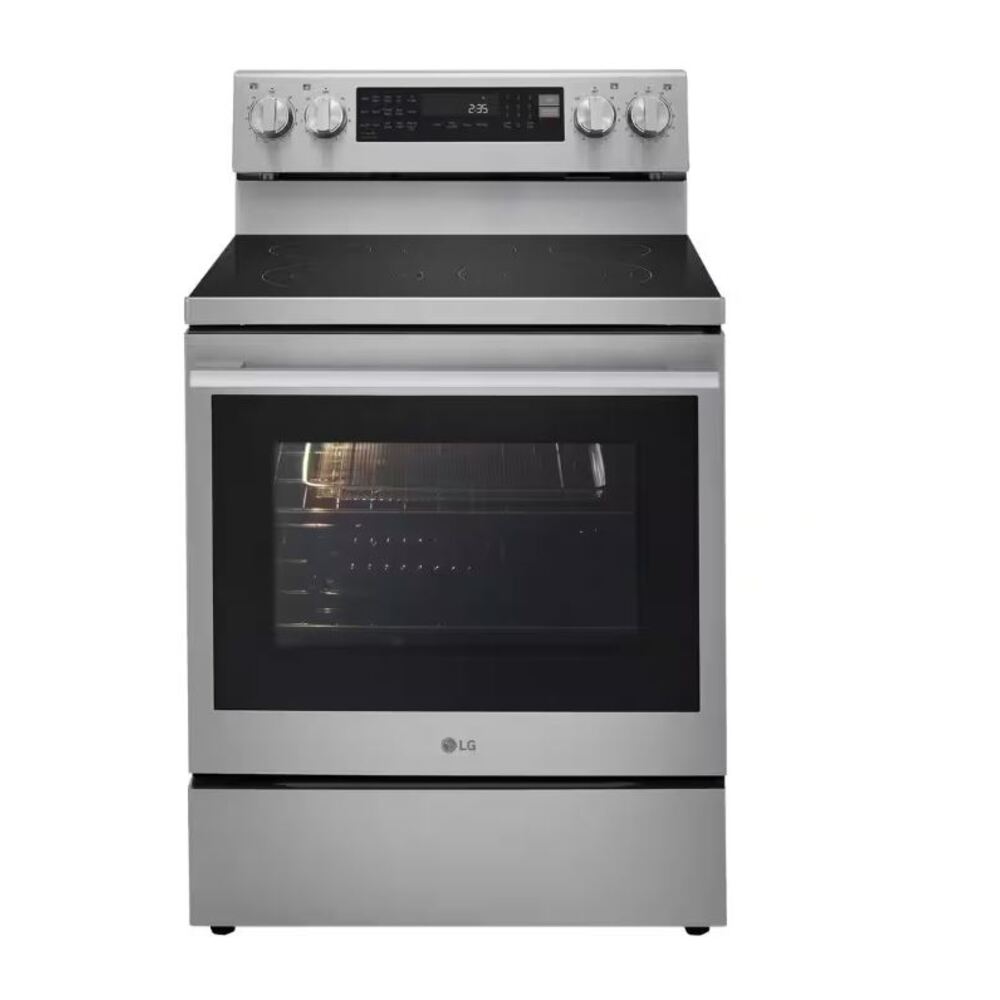 LG 6.3 cu. ft. Smart Wi-Fi Enabled ProBake Convection Electric Range with Air Fry, EasyClean and InstaView