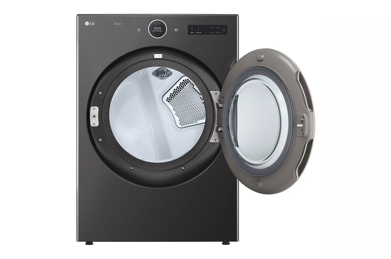 LG DLEX6700B 27" Electric Dryer 7.4 Cu. Ft. Black Steel - door open