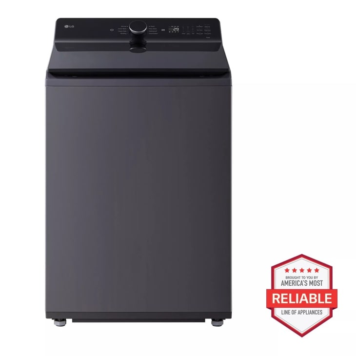 LG 5.5 cu. ft. Mega Capacity Smart Top Load Washer with Impeller, EasyUnload and AI Sensing (Matte Black)