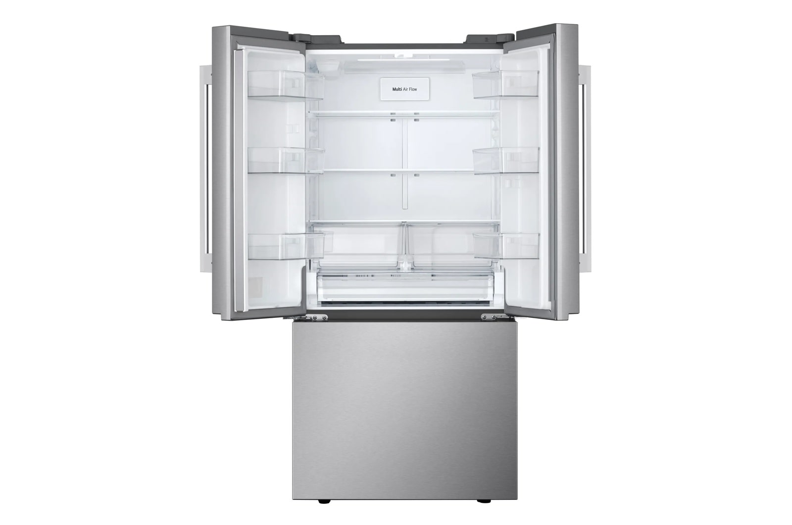 LG LF25H6200S 32.94" French Door Refrigerator 25.1 Cu. Ft. PrintProof Stainless Steel - door open