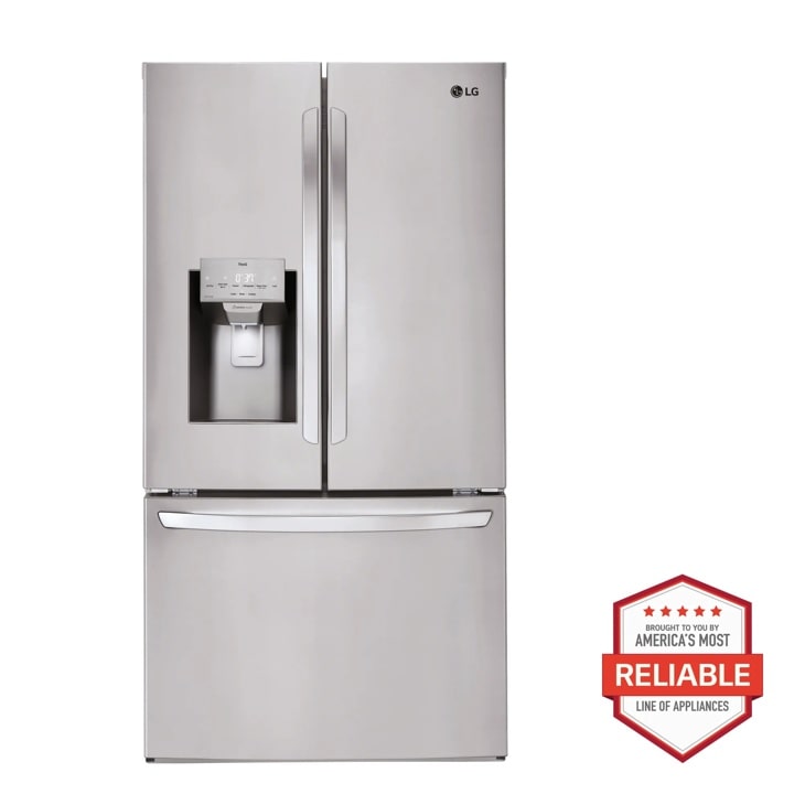 LG 28 cu. ft. 3-Door French Door Refrigerator with Dual Ice Makers and Craft Ice (PrintProof Stainless Steel)