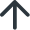 Charcoal black arrow pointing upward on a transparent background.