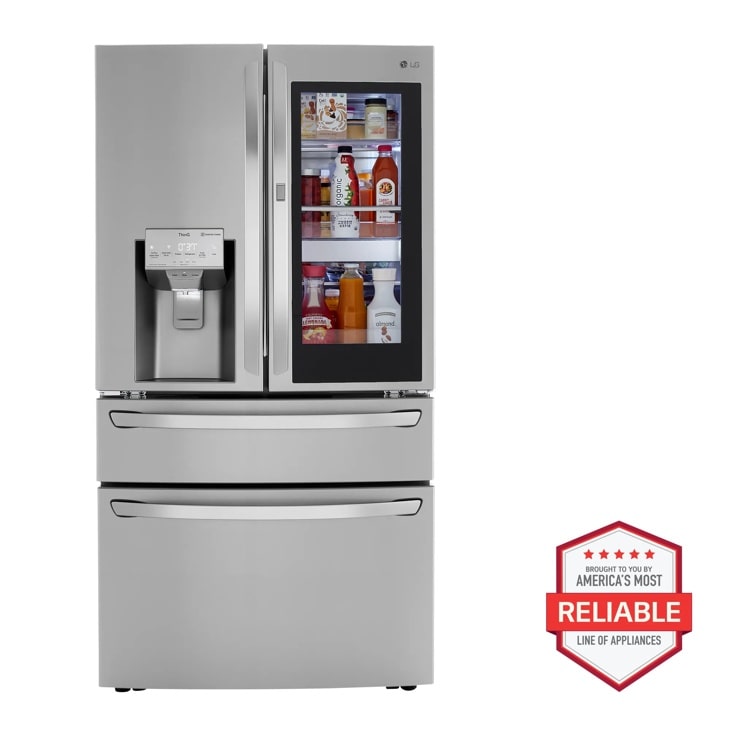 LG 23 cu. ft. Smart Wi-Fi Enabled InstaView Door-in-Door Counter-Depth French Door Refrigerator with Craft Ice Maker