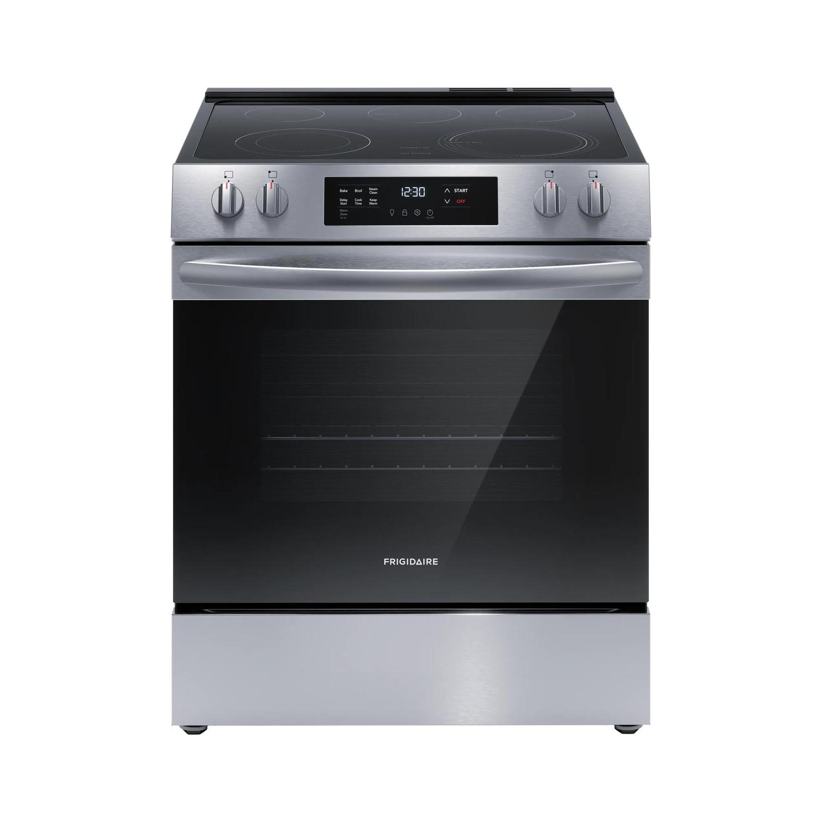 Frigidaire 30" Front Control Electric Range with Steam Clean
