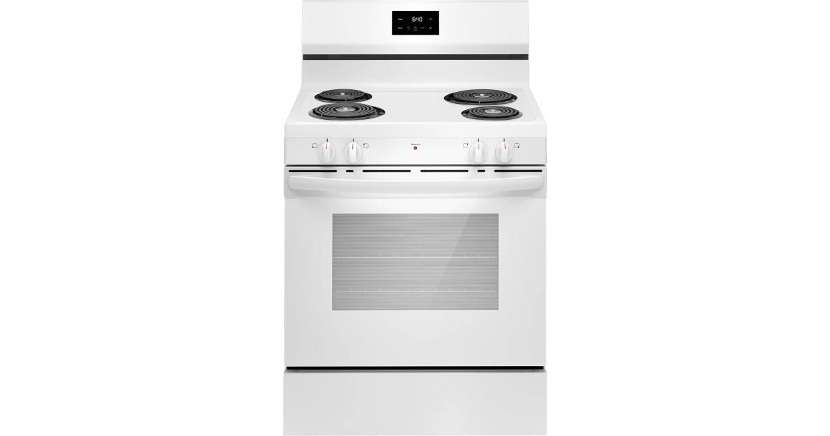 Frigidaire FCRC3012BW 30" Electric Freestanding 5.3 Cu. Ft. White