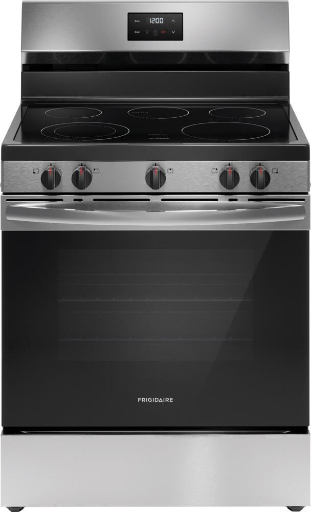 Frigidaire FCRE3052BS 30" Electric Freestanding 5.3 Cu. Ft. Stainless Steel