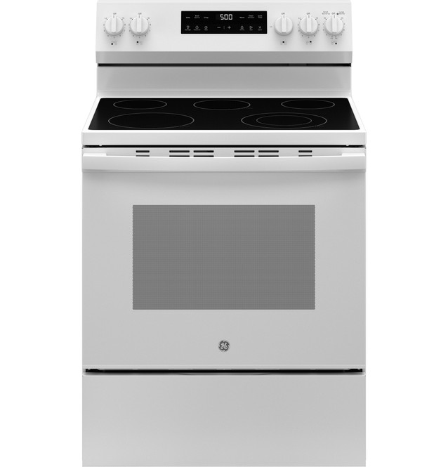 GE GRF500PVWW 30" Electric Freestanding 5.3 Cu. Ft. White