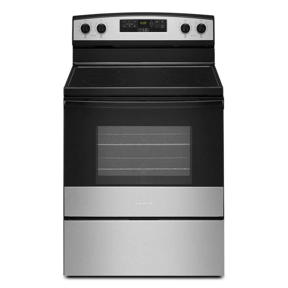 Amana AER6303MMS 30" Freestanding Electric 4.8 Cu. Ft. Stainless Steel
