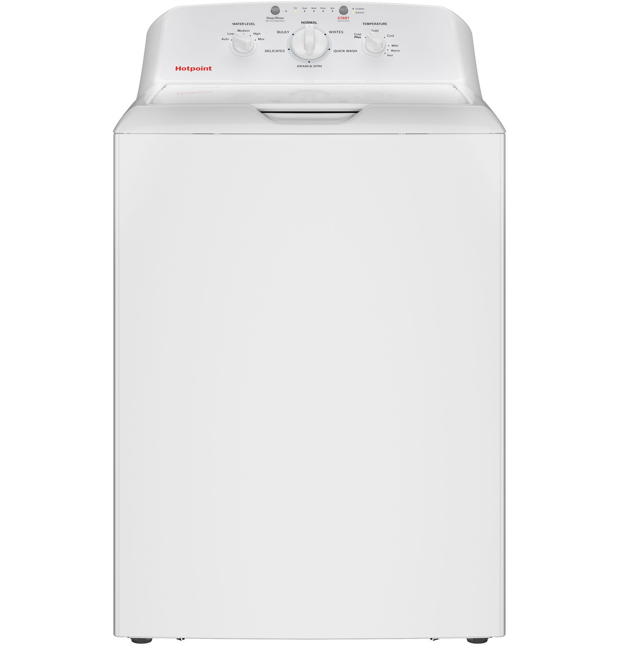 Hotpoint 4.0 cu. ft. Capacity Top Load Washer with Stainless Steel Basket, Cold Plus and Water Level Control