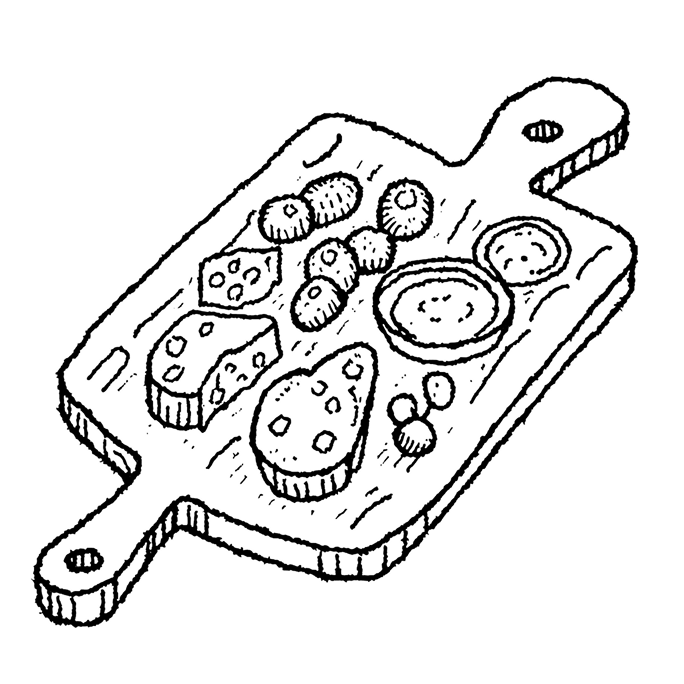 Diagram of a tick with labeled parts: legs, abdomen, head, and mouthparts.