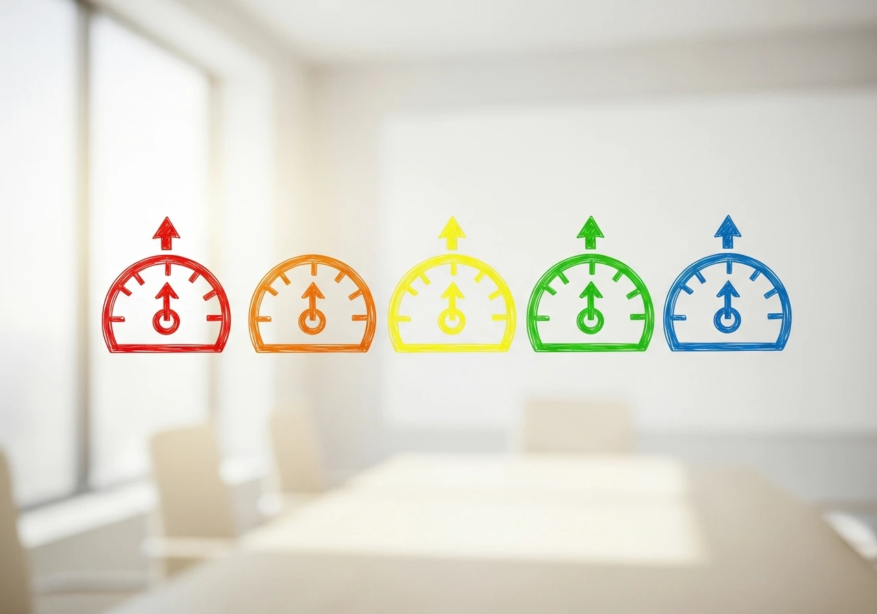 Schema des cinq metriques Search Console a suivre chaque semaine pour piloter le trafic SEO
