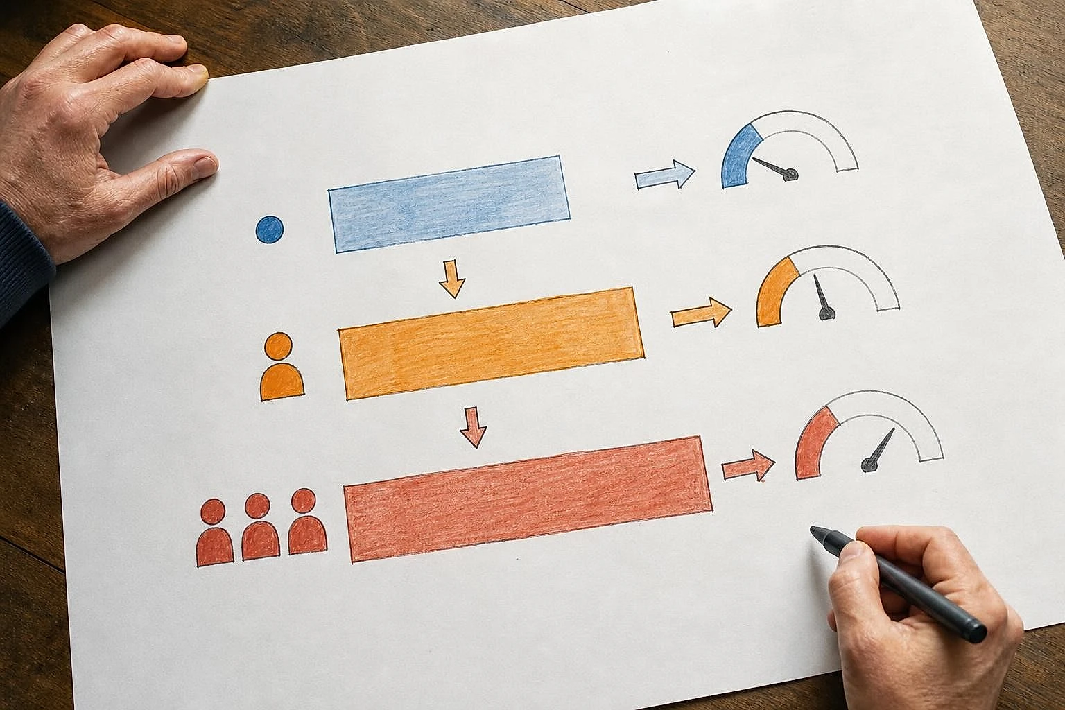 Schéma dessiné comparant trois niveaux de prix d'audit SEO selon le type de prestataire