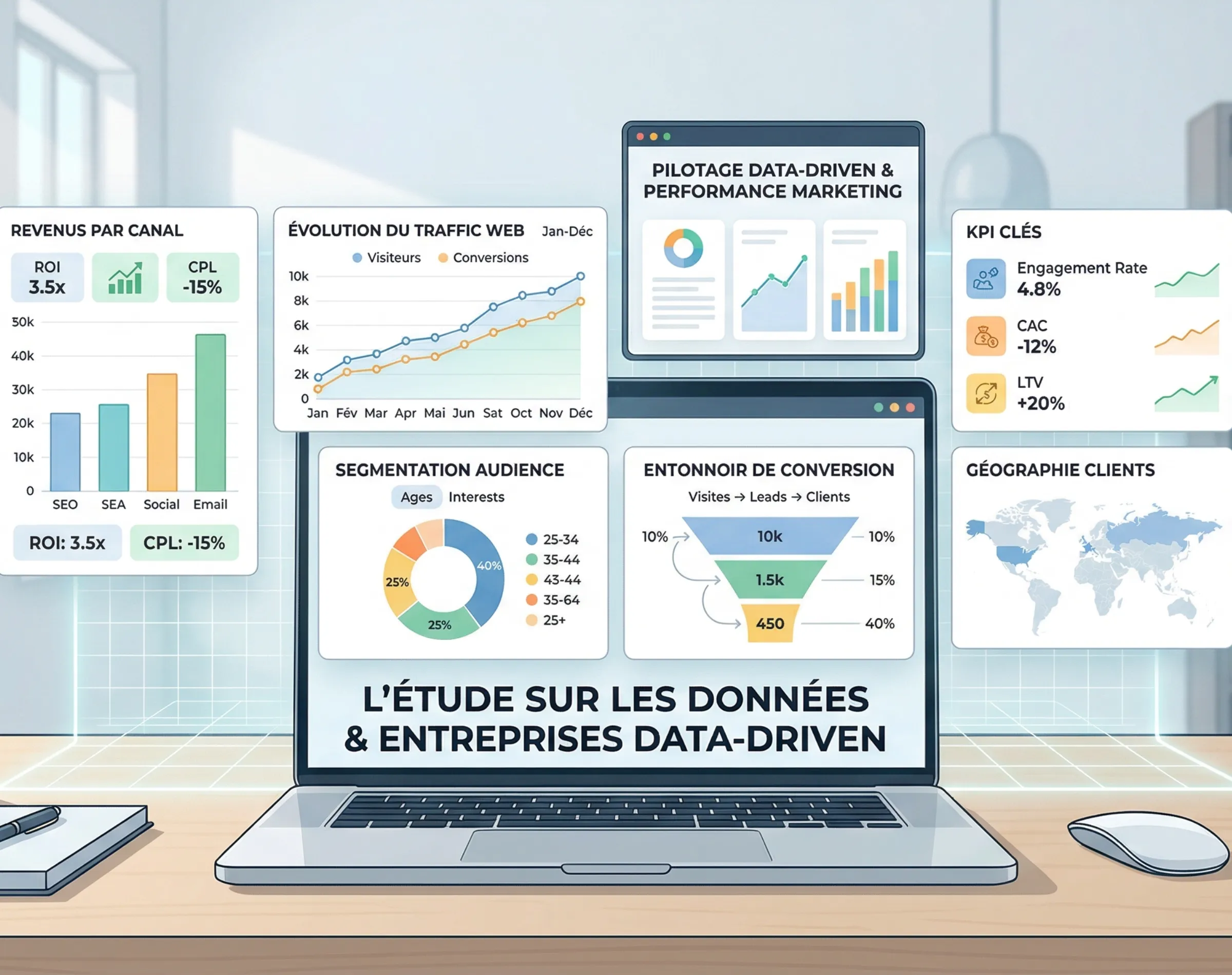 Entreprises Data-Driven : 50+ Statistiques Clés (2026)