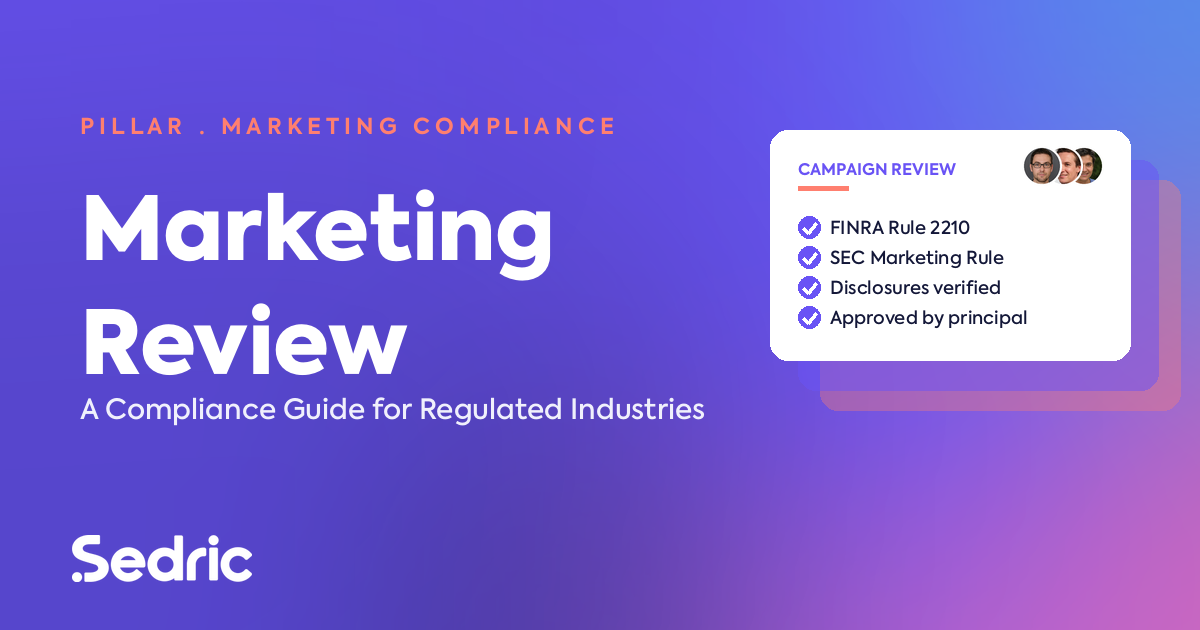 Sedric pillar — Marketing Review: A Compliance Guide for Regulated Industries