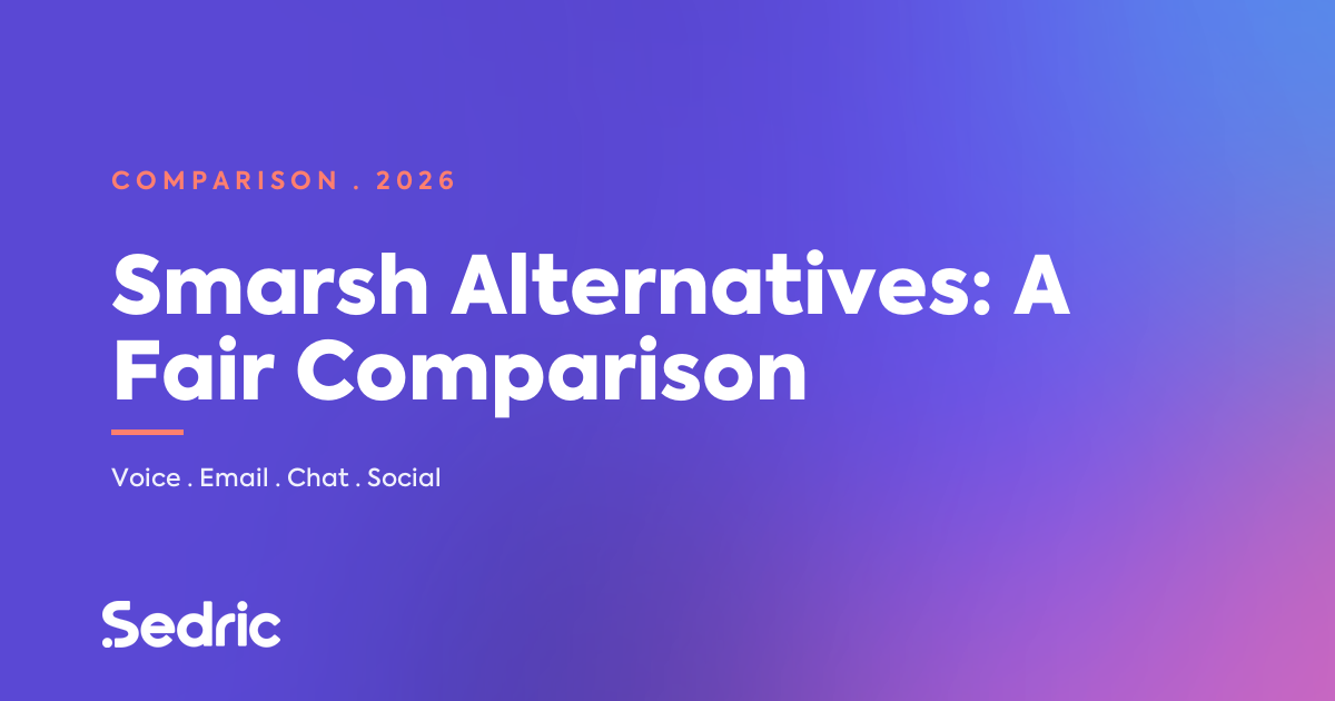 Featured image for 'Smarsh Alternatives: A Fair Comparison' — Sedric branded [sedric-rebrand-v2]