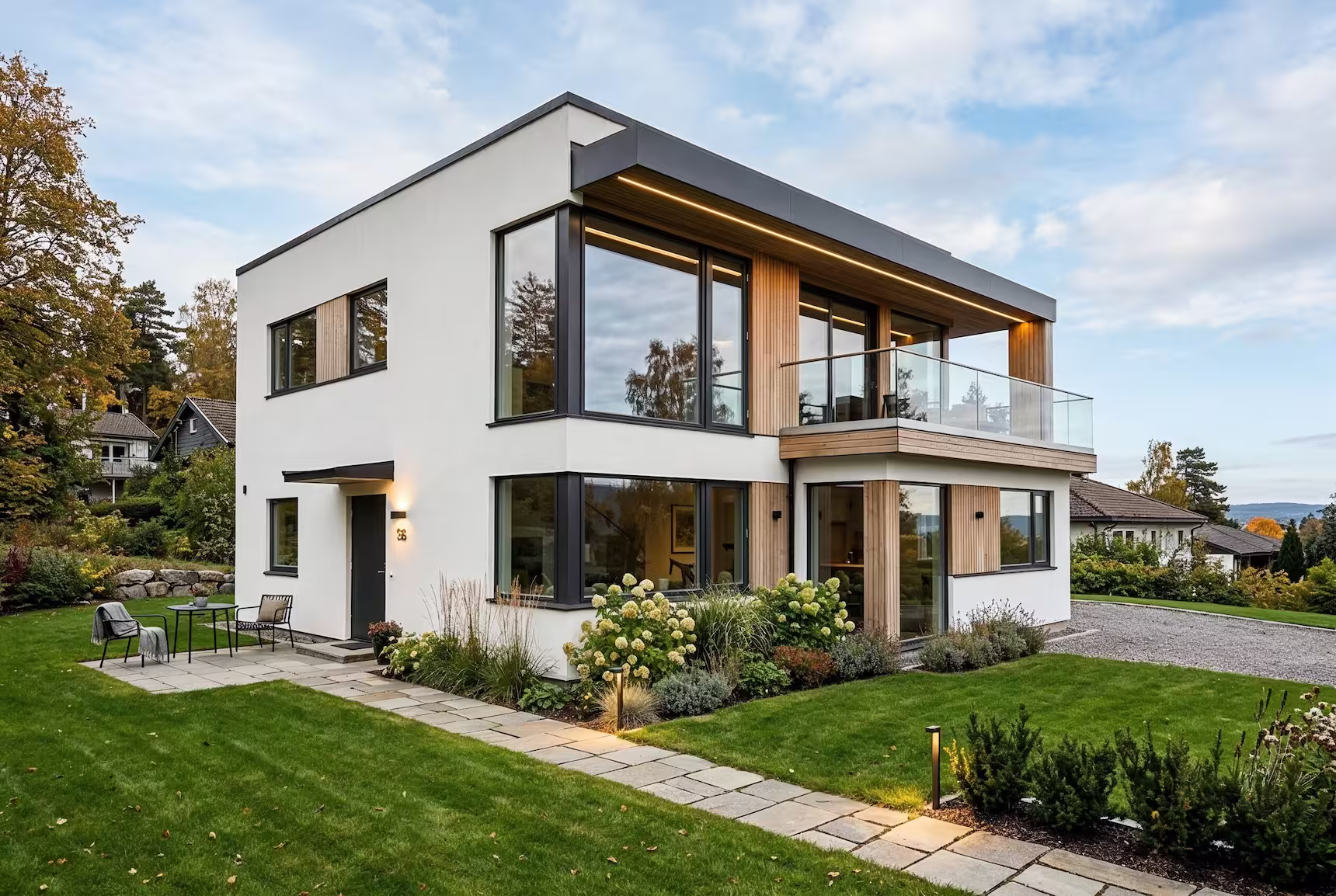 Villa med utført elektrikerarbeid