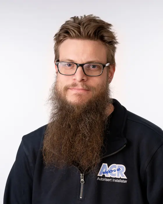 Elektriker Martin Haaland Fritzvold hos ACR Elektro