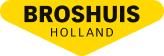 Broshuis Holland company logo in black on a yellow rounded diamond shape.