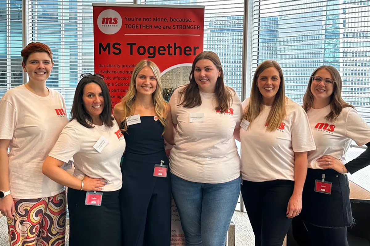 MS Together team at an event