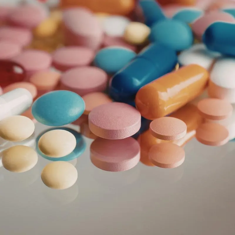 Medication on a table