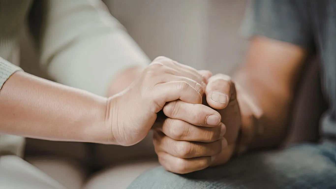 People holding hands