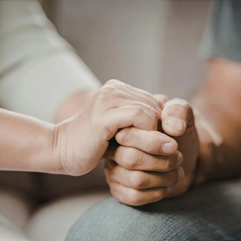 People holding hands