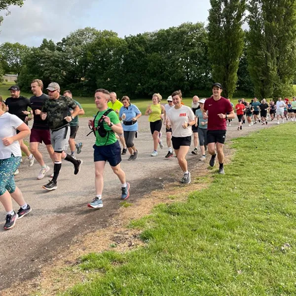 Claude running in challenge 150