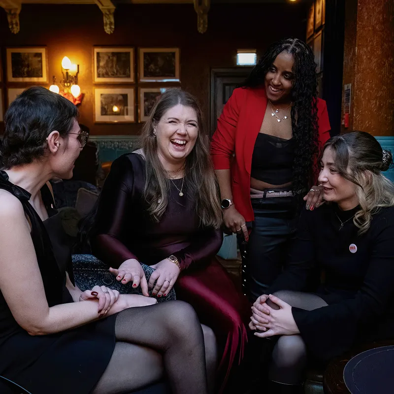 People living with MS at an event