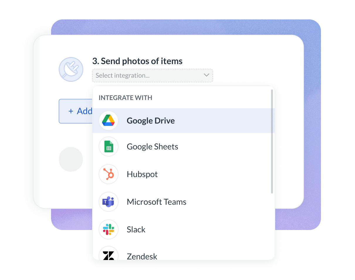 How to have a step with an integration in Next Matter illustration