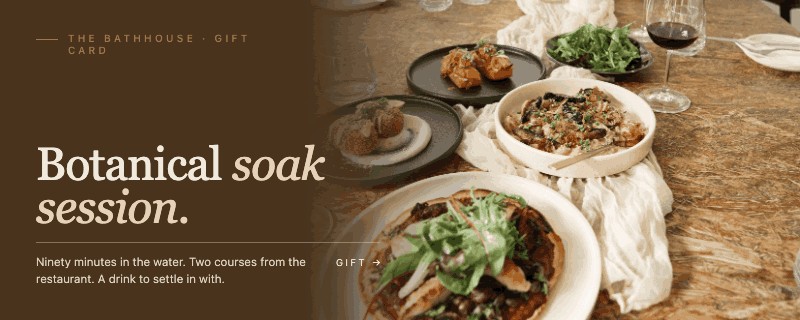 Greenhouse Botanical Soak gift card
