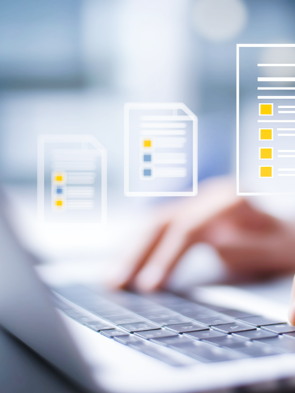 image of person typing