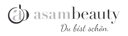 Logo Asam Beauty z napisem 'The lush action'.