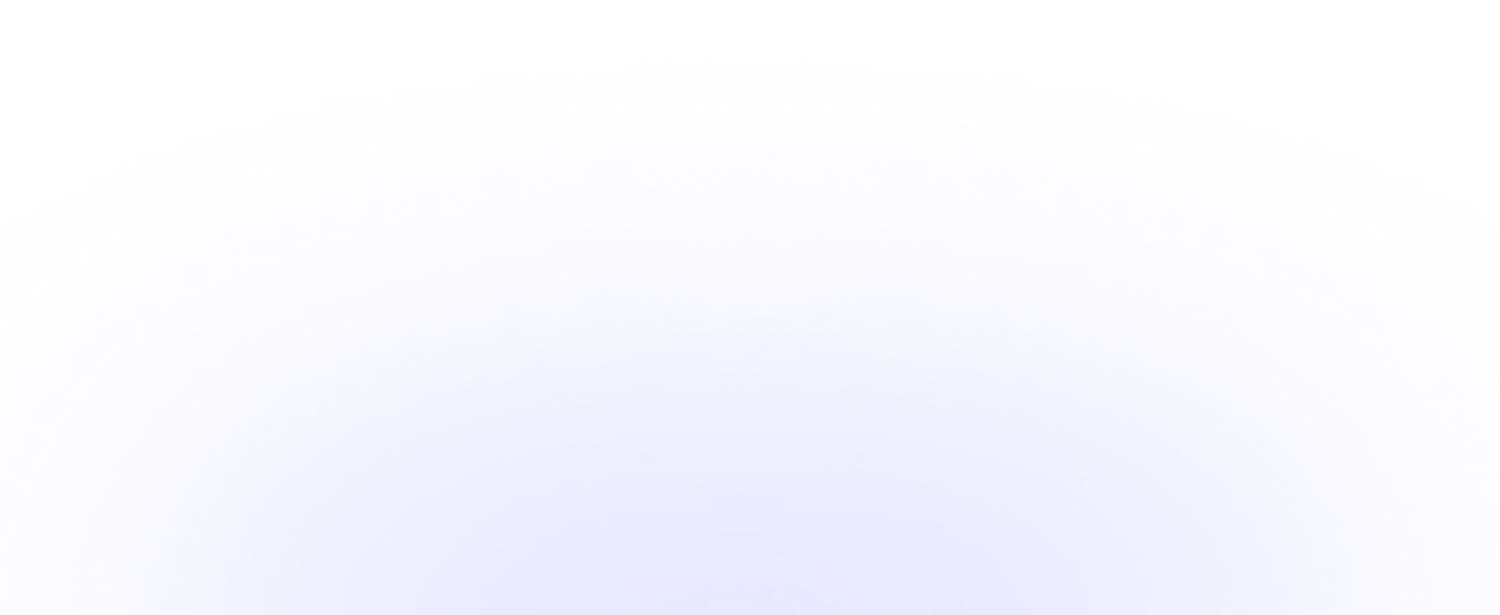 Abstract blue gradient shape with a smooth, rounded arch and soft shadow effect.