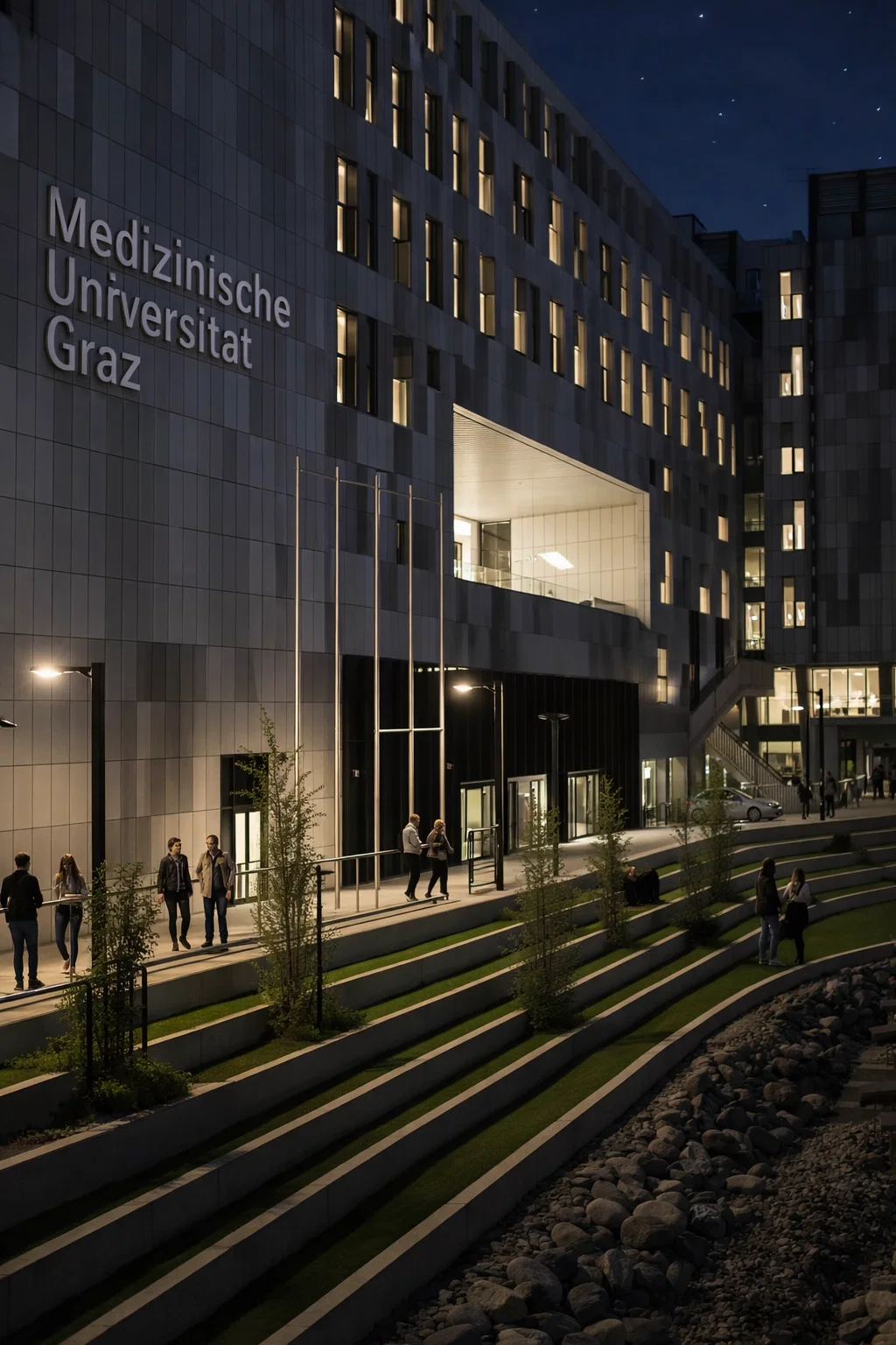 image of students on campus