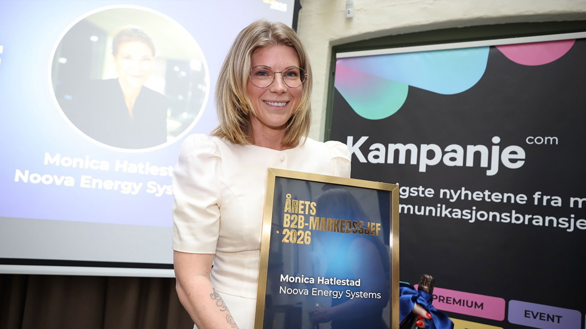 Monica Hatlestad, Noovas CMO, utsedd till Årets Marknadschef B2B 2026
