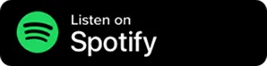Spotify logo with text 'Listen on Spotify' on a black background.