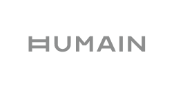 Humain company logo in gray text.
