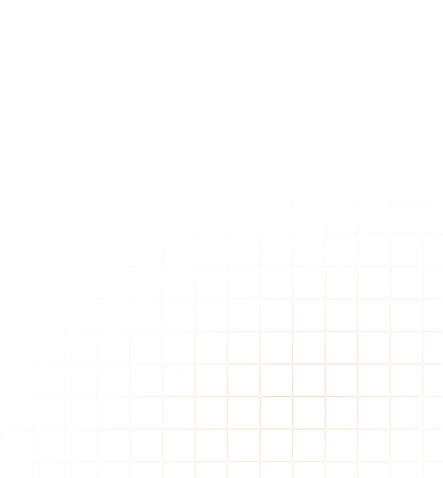 Partial curved grid of thin white lines forming squares on a black background.