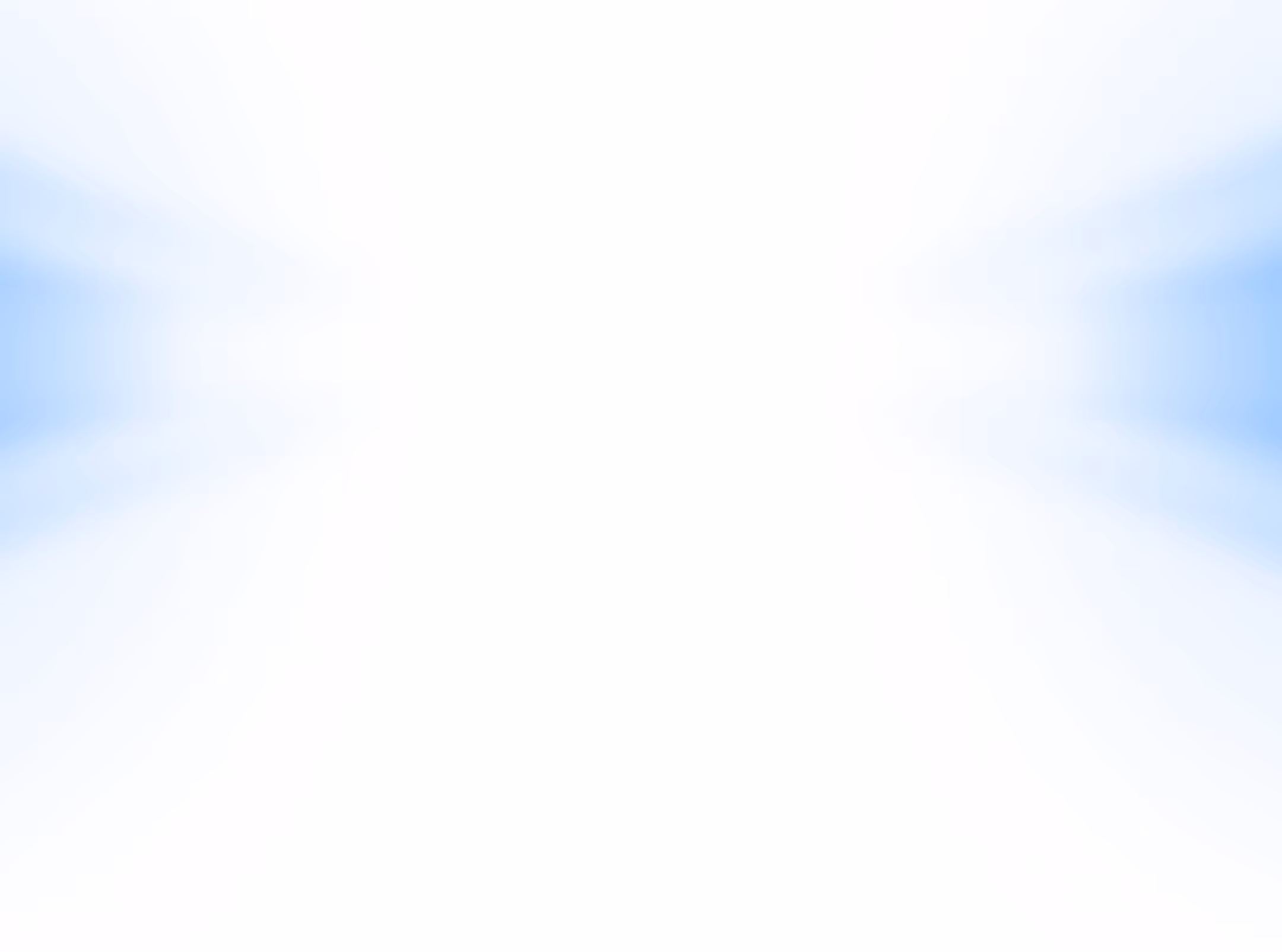 Abstract background with soft blue gradient rays radiating from the center on a white backdrop.