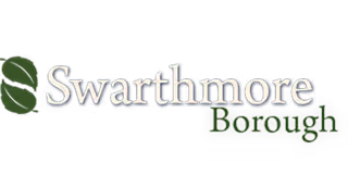Swarthmore Borough logo with green leaf icon and text.