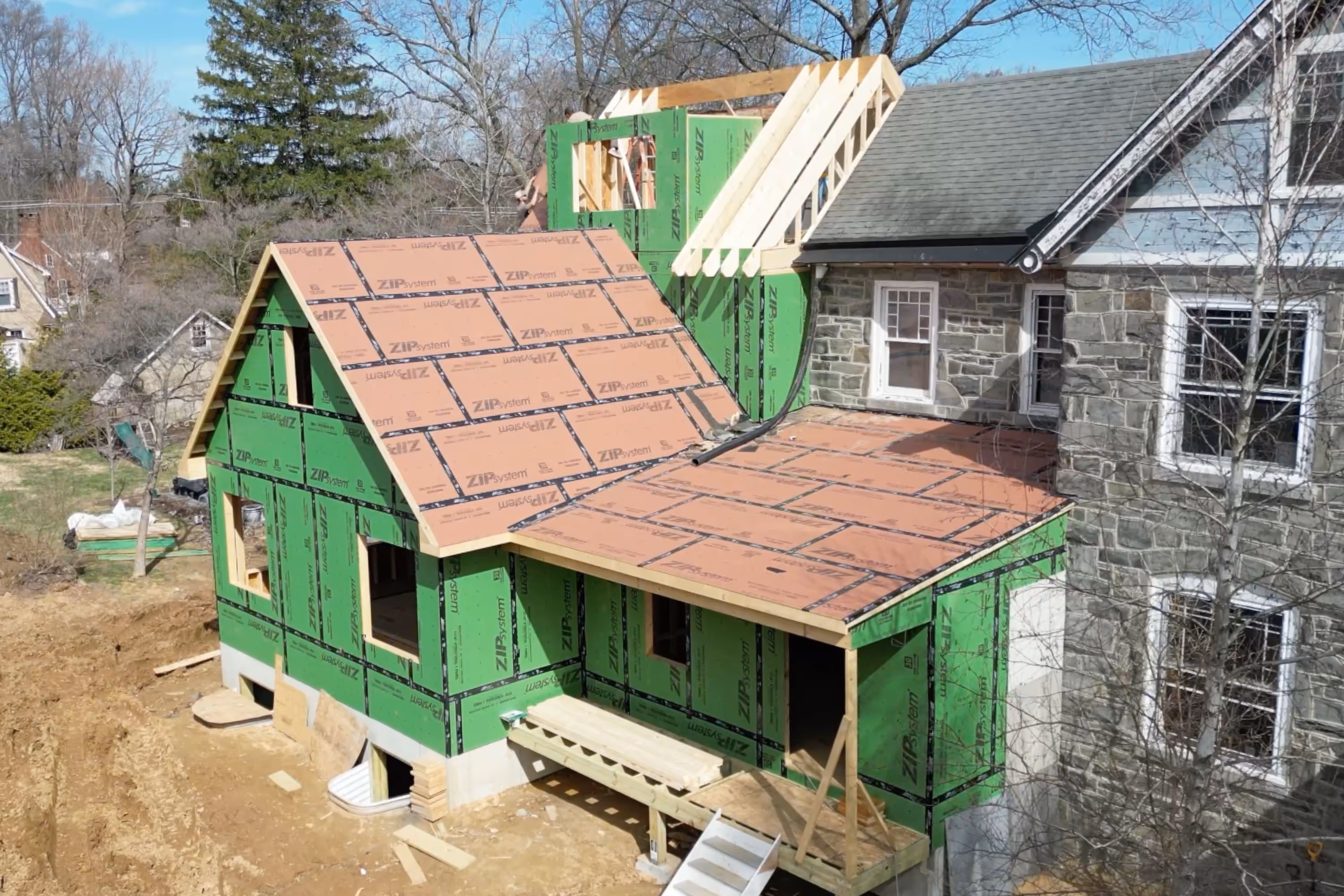 Precision framing meets timeless masonry