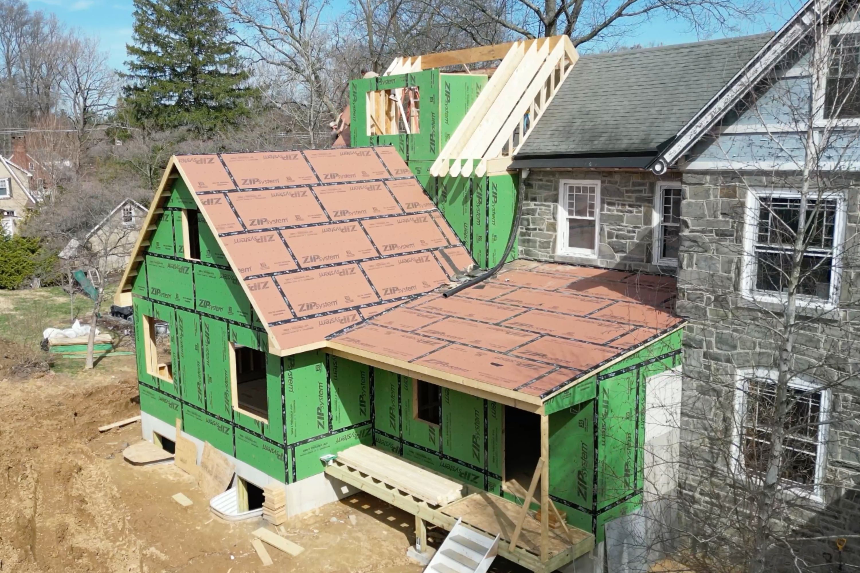 Precision framing meets timeless masonry