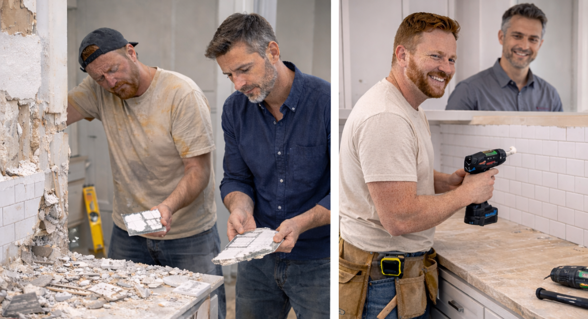 Late construction changes causing rework and delays on building site